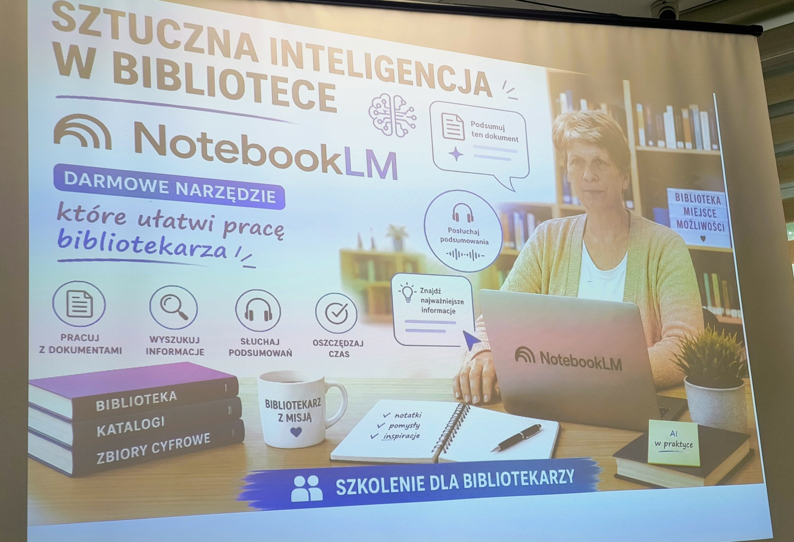 Konferencja bibliotekarzy powiatu garwolińskiego – o sztucz…